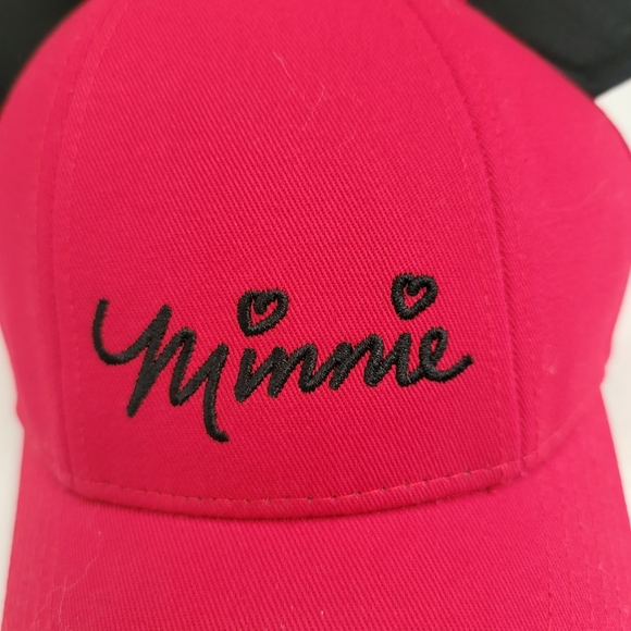 Child's Disney Red Minnie Mouse Snapback Cap w/Ears and Polka Dot Bow - Picture 2 of 12